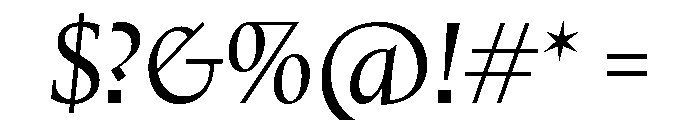 Kernevel Italic Font OTHER CHARS