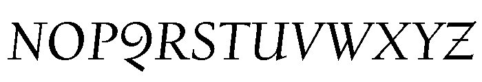 Kernevel Italic Font UPPERCASE