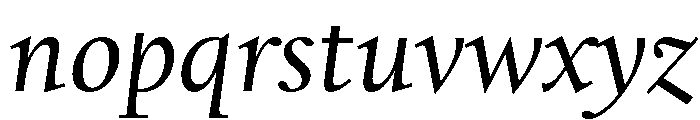 Kernevel Italic Font LOWERCASE