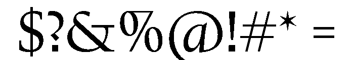 Kernevel Regular Font OTHER CHARS