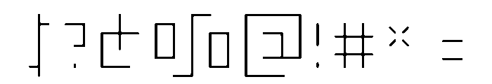 Keyframe Thin Font OTHER CHARS