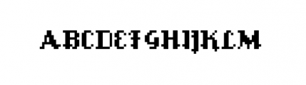Kerouac Pixel Regular Font UPPERCASE