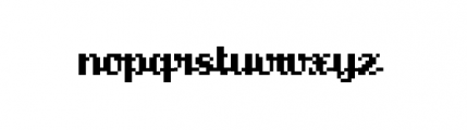 Kerouac Pixel Regular Font LOWERCASE