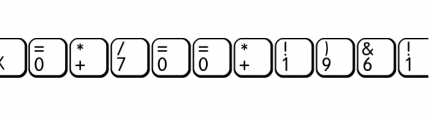 Keys MAC D Regular Font OTHER CHARS