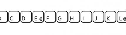 Keys MAC D Regular Font LOWERCASE