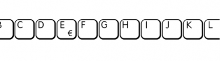 Keys PC D Regular Font LOWERCASE