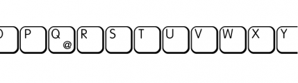 Keys PC D Regular Font LOWERCASE