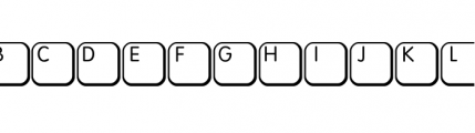 Keys Regular Font LOWERCASE