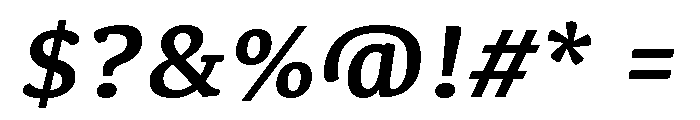 Kefa III Bold Italic Font OTHER CHARS