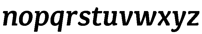 Kefa III Bold Italic Font LOWERCASE