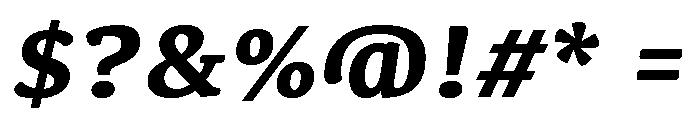 Kefa III Extra Bold Italic Font OTHER CHARS