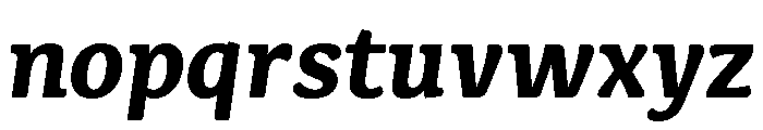 Kefa III Extra Bold Italic Font LOWERCASE