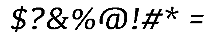 Kefa III Italic Font OTHER CHARS