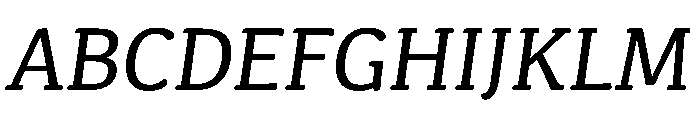 Kefa III Italic Font UPPERCASE
