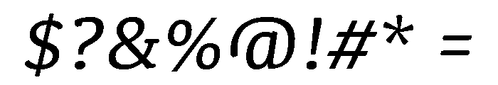 Kefa III Regular Italic Font OTHER CHARS