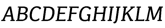 Kefa III Regular Italic Font UPPERCASE