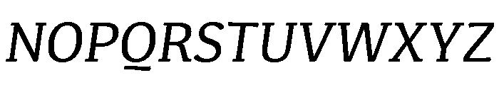 Kefa III Regular Italic Font UPPERCASE