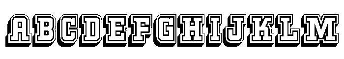 Kegger Collegiate Regular Font UPPERCASE