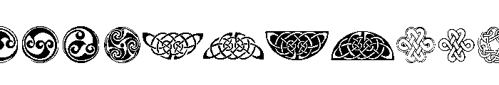 Kells Extras Font UPPERCASE