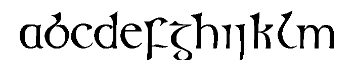 Kells Round Font UPPERCASE