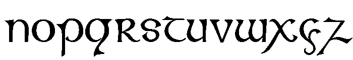 Kells Round Font UPPERCASE