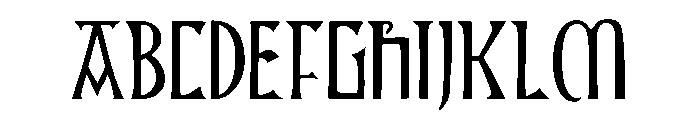 Kells Square Font UPPERCASE