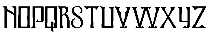 Kells Square Font UPPERCASE