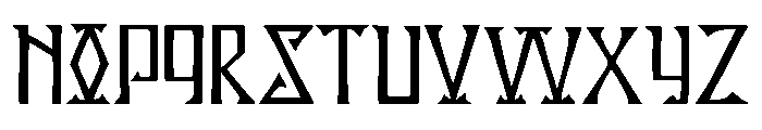 Kells Square Font LOWERCASE