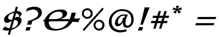 Kelly Regular Font OTHER CHARS