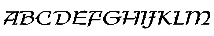 Kelly Regular Font UPPERCASE