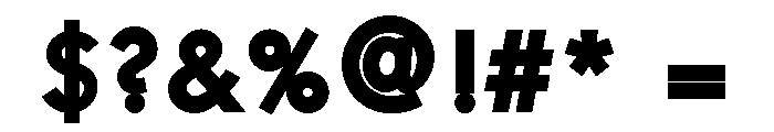 Kelly Sans Bold Font OTHER CHARS