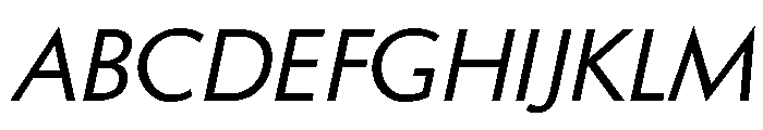 Kelly Sans Book Italic Font UPPERCASE