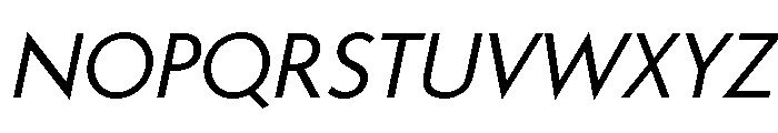 Kelly Sans Book Italic Font UPPERCASE
