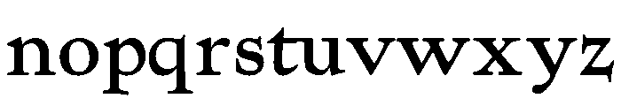 Kennerley Bold Font LOWERCASE