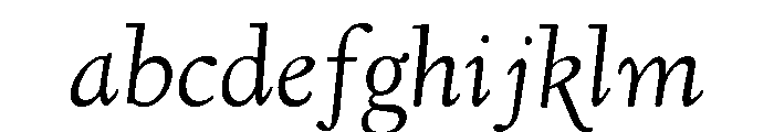 Kennerley Regular Italic FONT