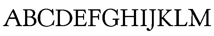 Kennerley Regular Font UPPERCASE