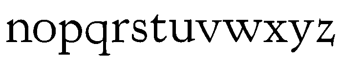 Kennerley Regular Font LOWERCASE