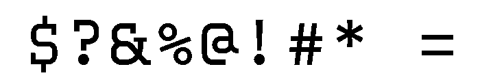 Kettler Bold Font OTHER CHARS