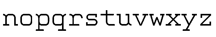 Kettler Regular Font LOWERCASE