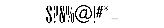 Keyboard Bold Font OTHER CHARS