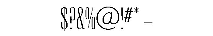 Keyboard Light Font OTHER CHARS