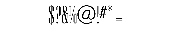 Keyboard Medium Font OTHER CHARS