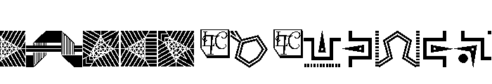 Keystone Ornaments Regular Font UPPERCASE