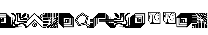 Keystone Ornaments Regular Font LOWERCASE