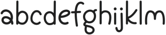 KF Happy Thoughts Regular otf (400) Font LOWERCASE