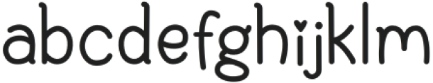 KF Nice Things Regular otf (100) Font LOWERCASE