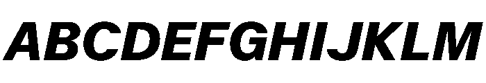 KFZuka BlackItalic Font UPPERCASE