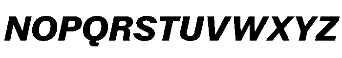 KFZuka BlackItalic Font UPPERCASE