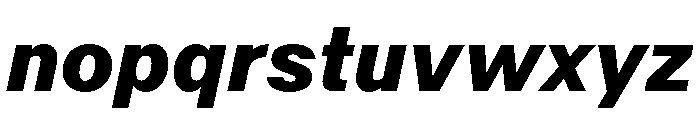 KFZuka BlackItalic Font LOWERCASE