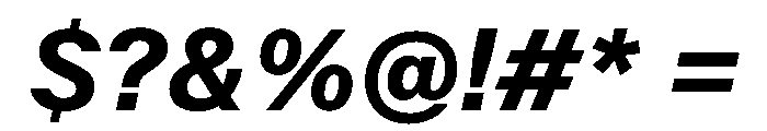 KFZuka BoldItalic Font OTHER CHARS